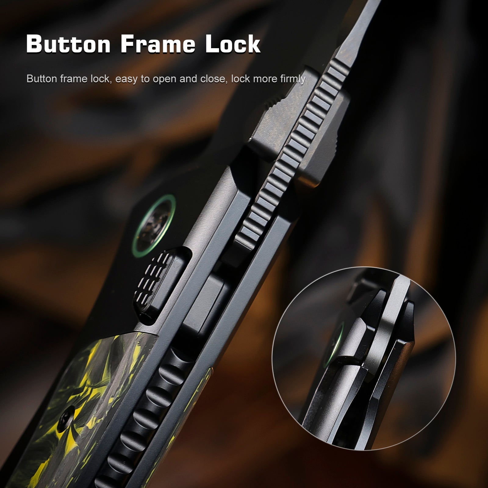 Remette RT-Steed RTWS-BH button frame lock detail