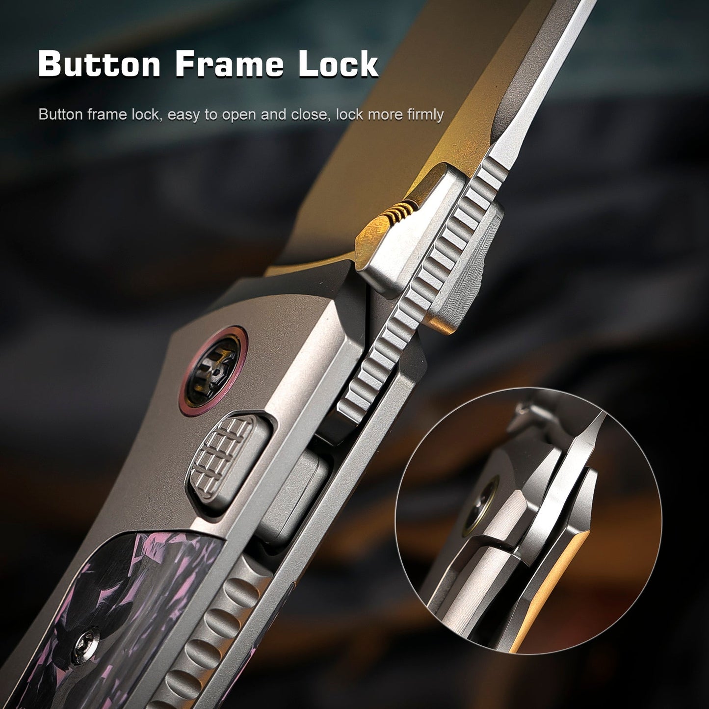 Remette RT-Steed RTWS-TP button frame lock detail