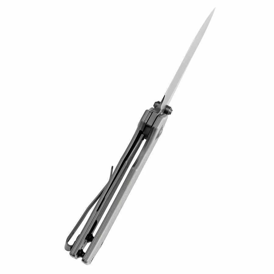 Tenable Fermi T1122A5 – 3.11" Gray TiCN-Coated 14C28N Blade, Light Sand G10 Handle with Liner Lock