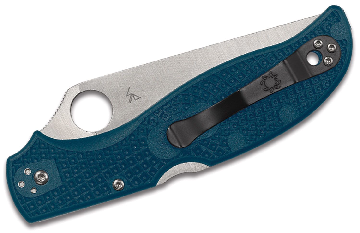 Spyderco Stretch 2 XL Lightweight C258FPK390 blade detail – satin K390 MICROCLEAN steel