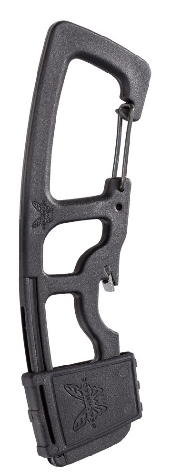 Benchmade Model 9 9CB-BLK carabiner strap cutter with bottle opener and retractable safety cover
