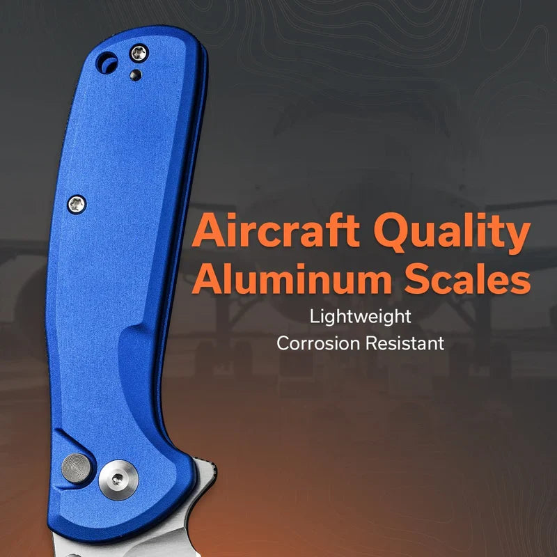 We Knife Co Ltd ArcBlast 2.98" 9Cr18MoV Aluminum Bright Blue S22043B-3