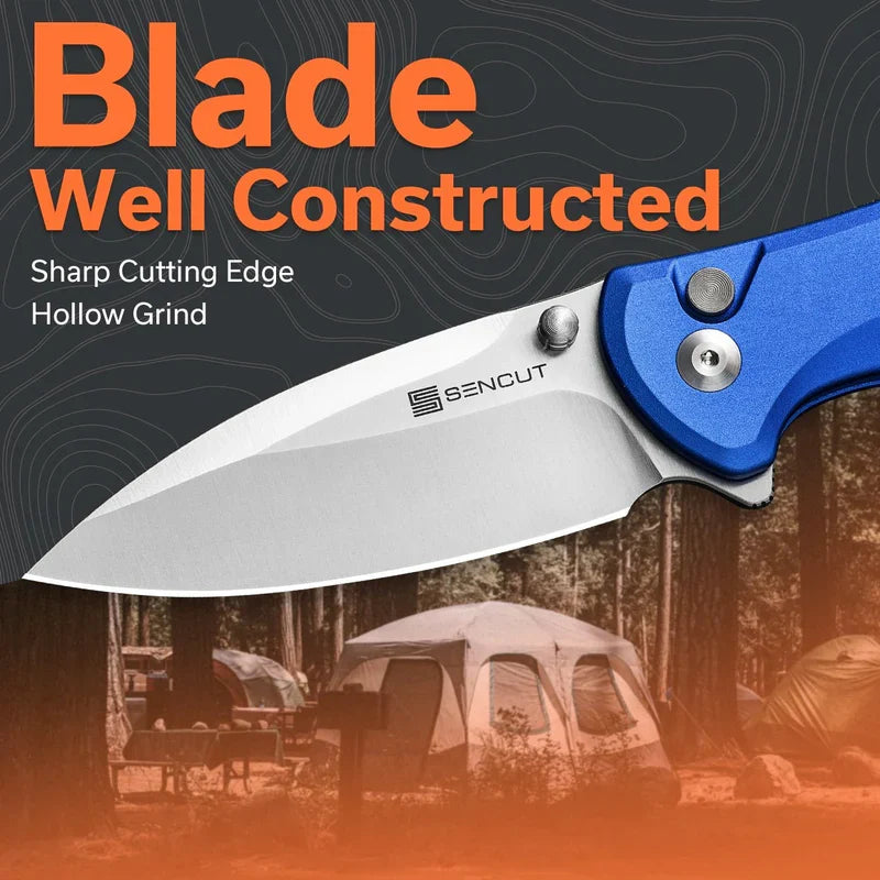 We Knife Co Ltd ArcBlast 2.98" 9Cr18MoV Aluminum Bright Blue S22043B-3