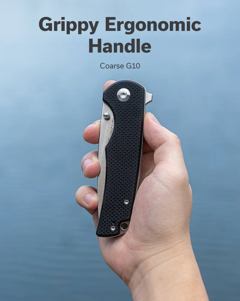 We Knife Co Ltd Praktisk 3.59" 9Cr18MoV Coarse G10 Black S24019-1