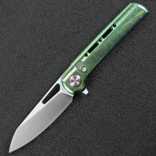 Critical Strike SL601-GN front view – 3.14" Satin LC200N folding knife