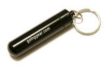 Aluminum Waterproof Slim Capsule / Pill Fob - Black