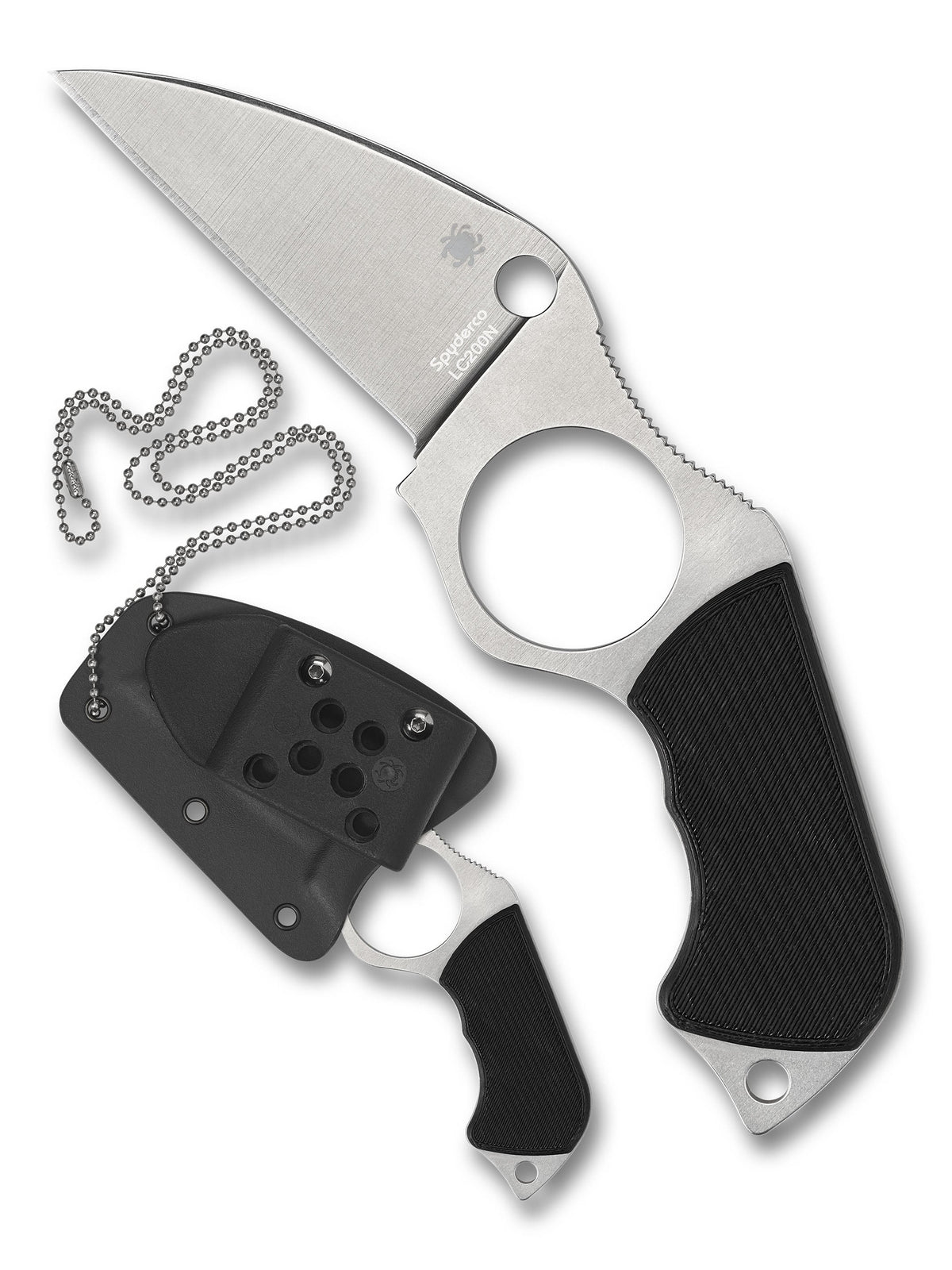 Spyderco Swick 5 SPY-FB14P5 front view – 2.73″ LC200N Wharncliffe fixed blade knife