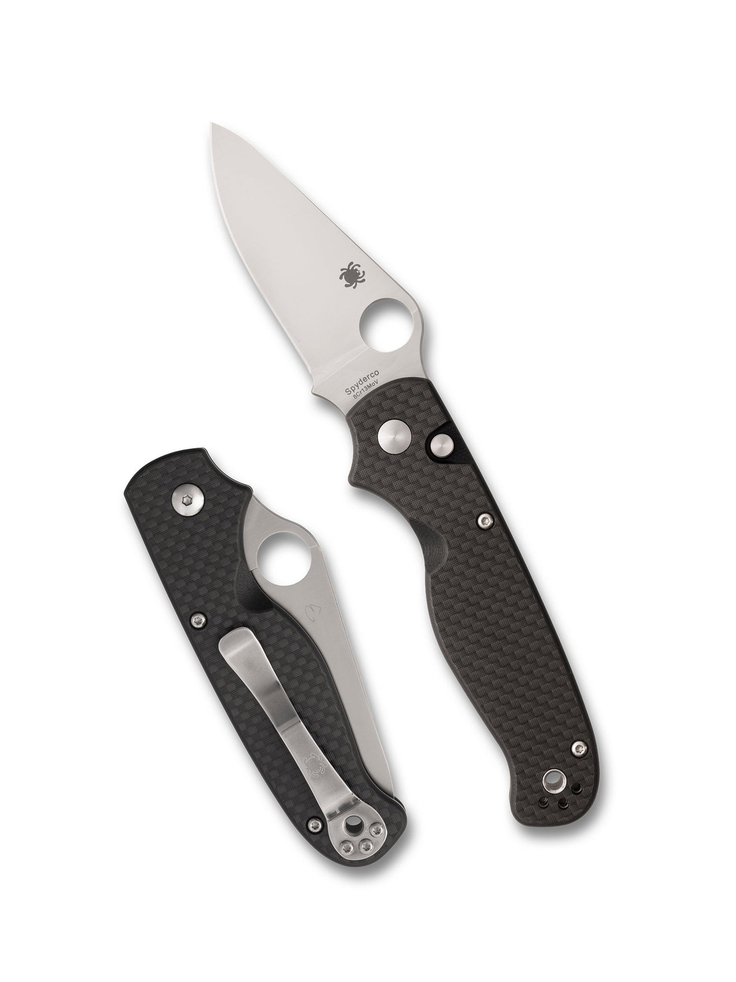 Spyderco ButtonUp C275CFP – 3.27" 8Cr13MoV Button Lock Carbon Fiber Knife