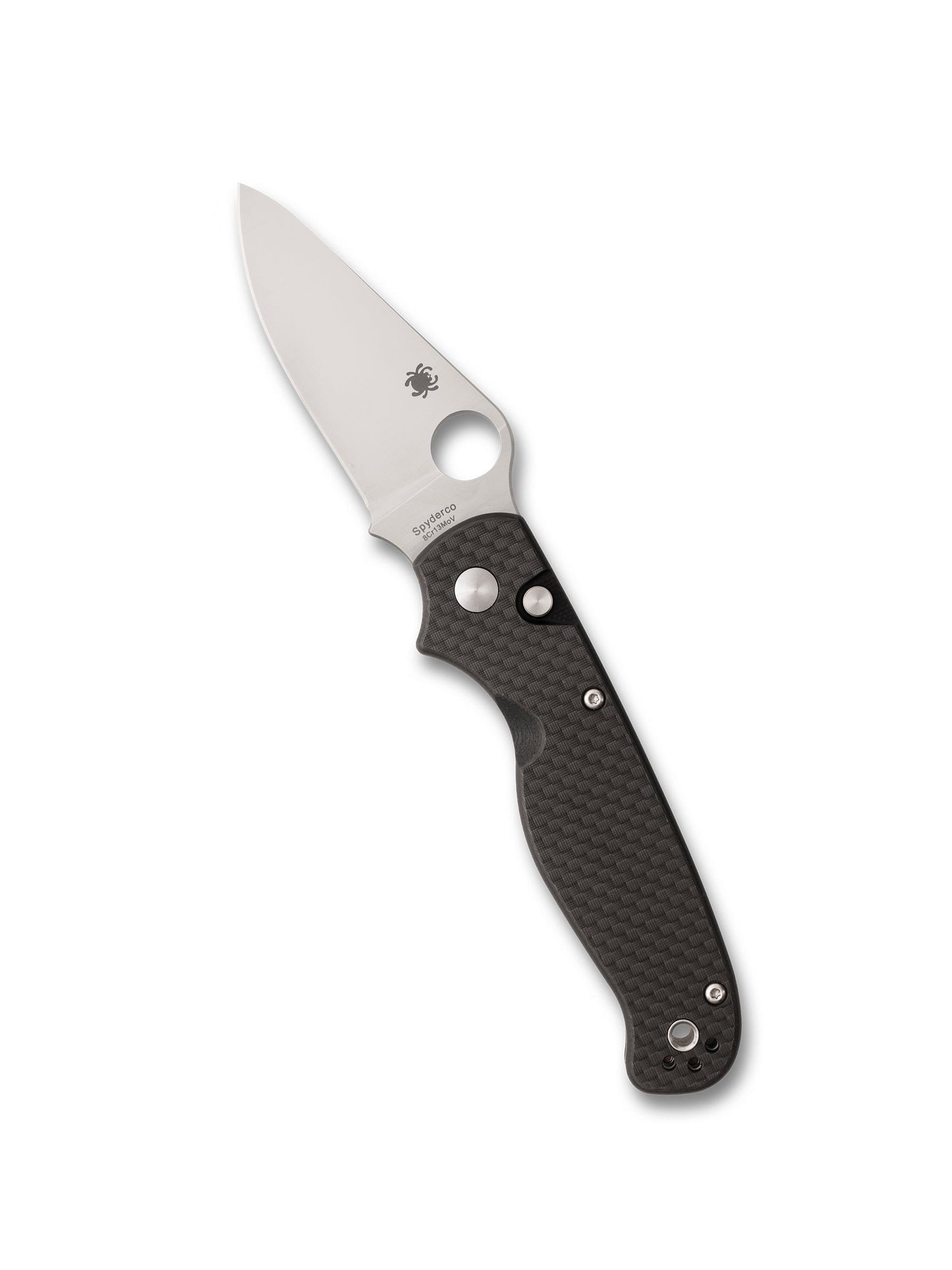 Spyderco ButtonUp C275CFP – 3.27" 8Cr13MoV Button Lock Carbon Fiber Knife