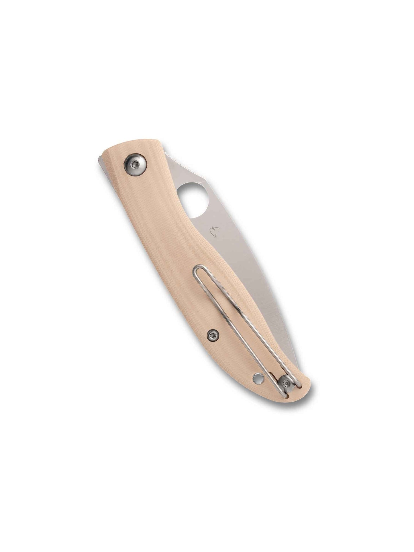 Spyderco Mantra 4 C274GWP – 3.34" 8Cr13MoV PlainEdge Blade, White Carbon Fiber/G-10 Laminate LinerLock Knife