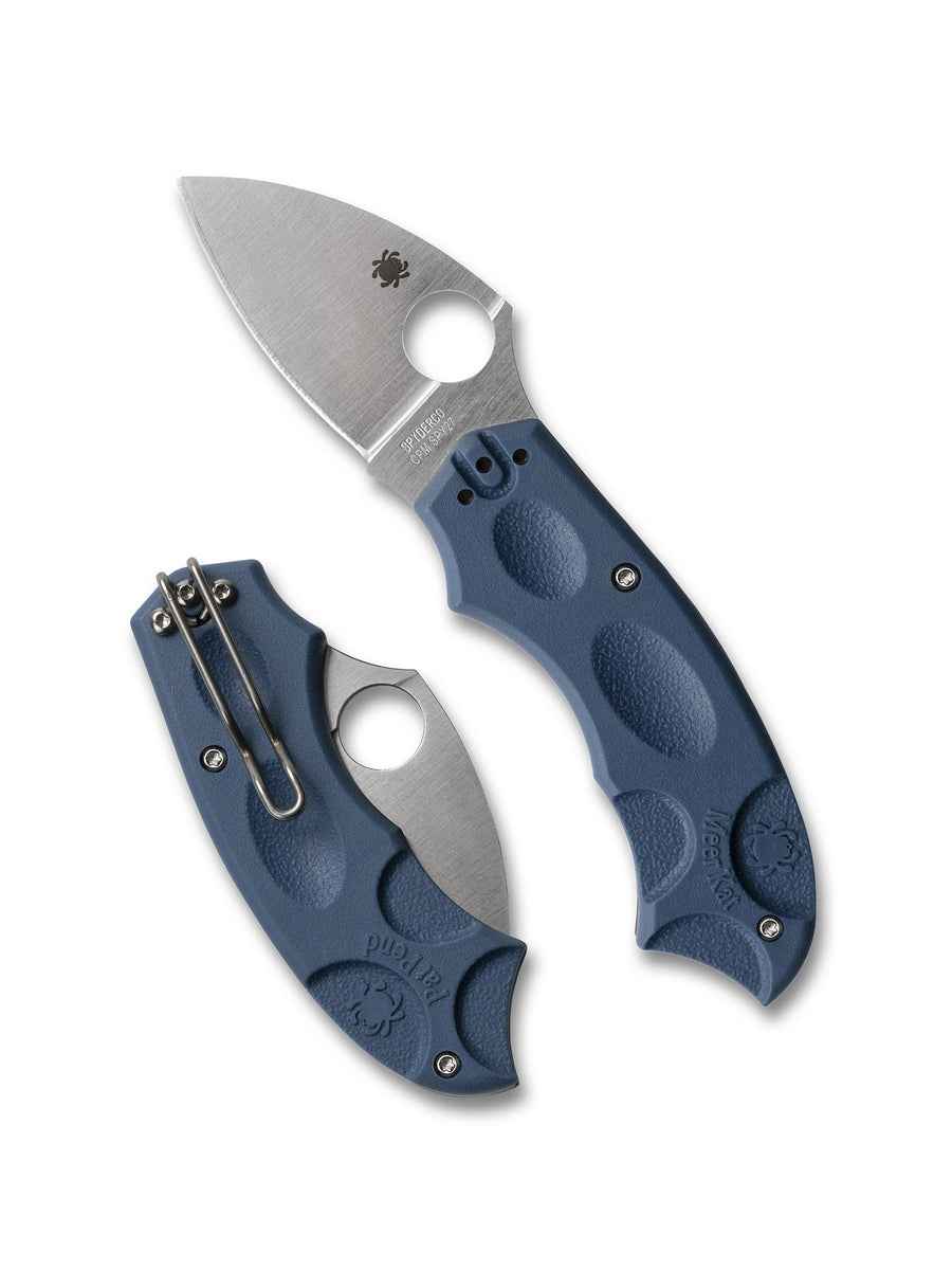 Spyderco C64PCBL Meerkat Sprint Run – 2.0" CPM SPY27 PlainEdge Cobalt Blue FRN