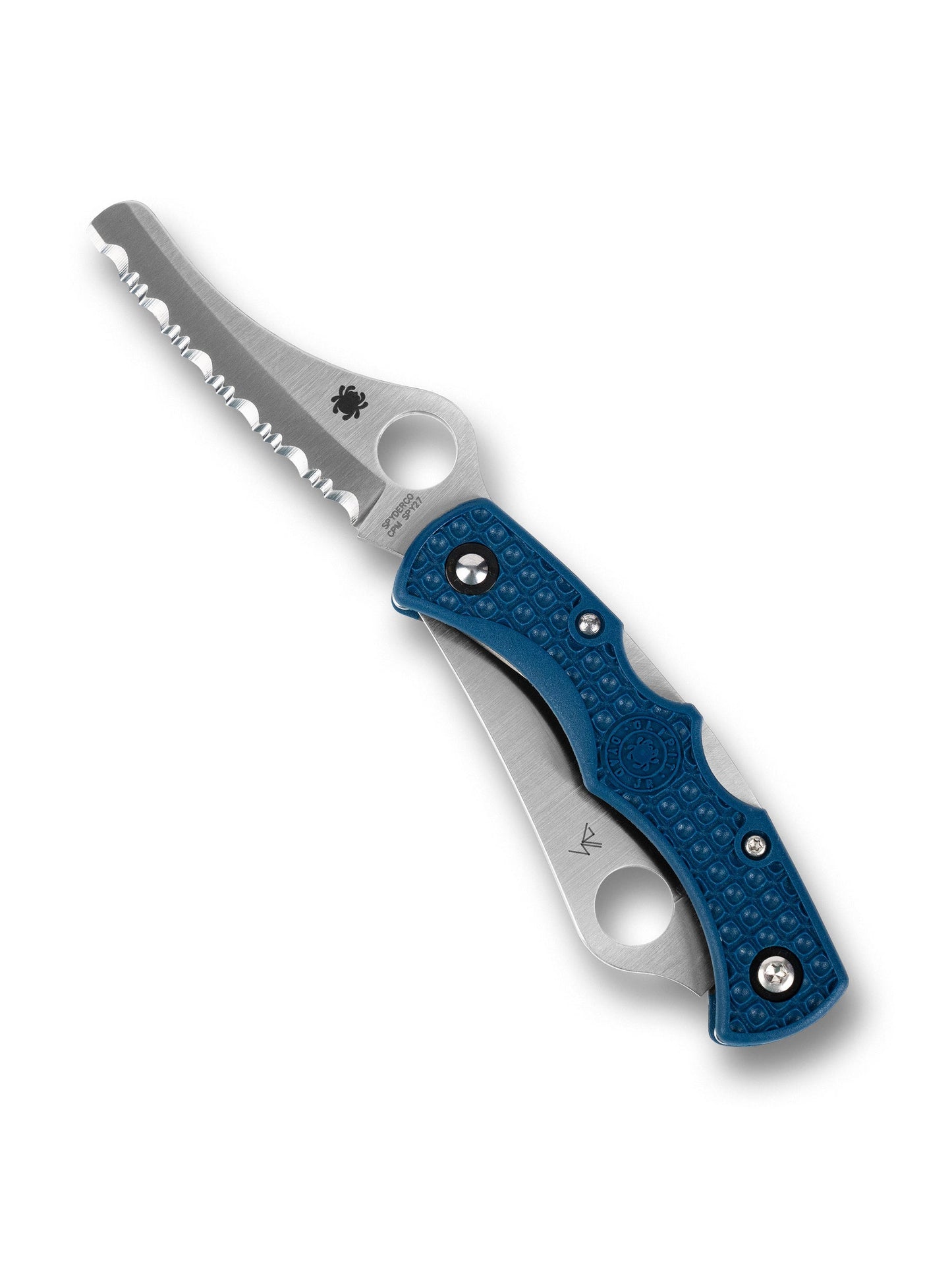 Spyderco Dyad Jr C39P&SCBL – 2.43" CPM SPY27 Blade, Blue FRN Handle (Japan)