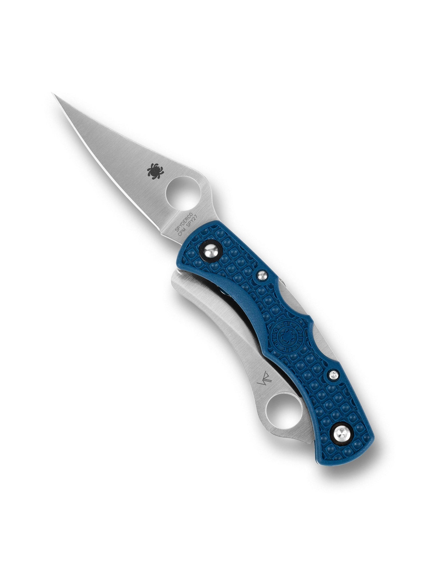 Spyderco Dyad Jr C39P&SCBL – 2.43" CPM SPY27 Blade, Blue FRN Handle (Japan)