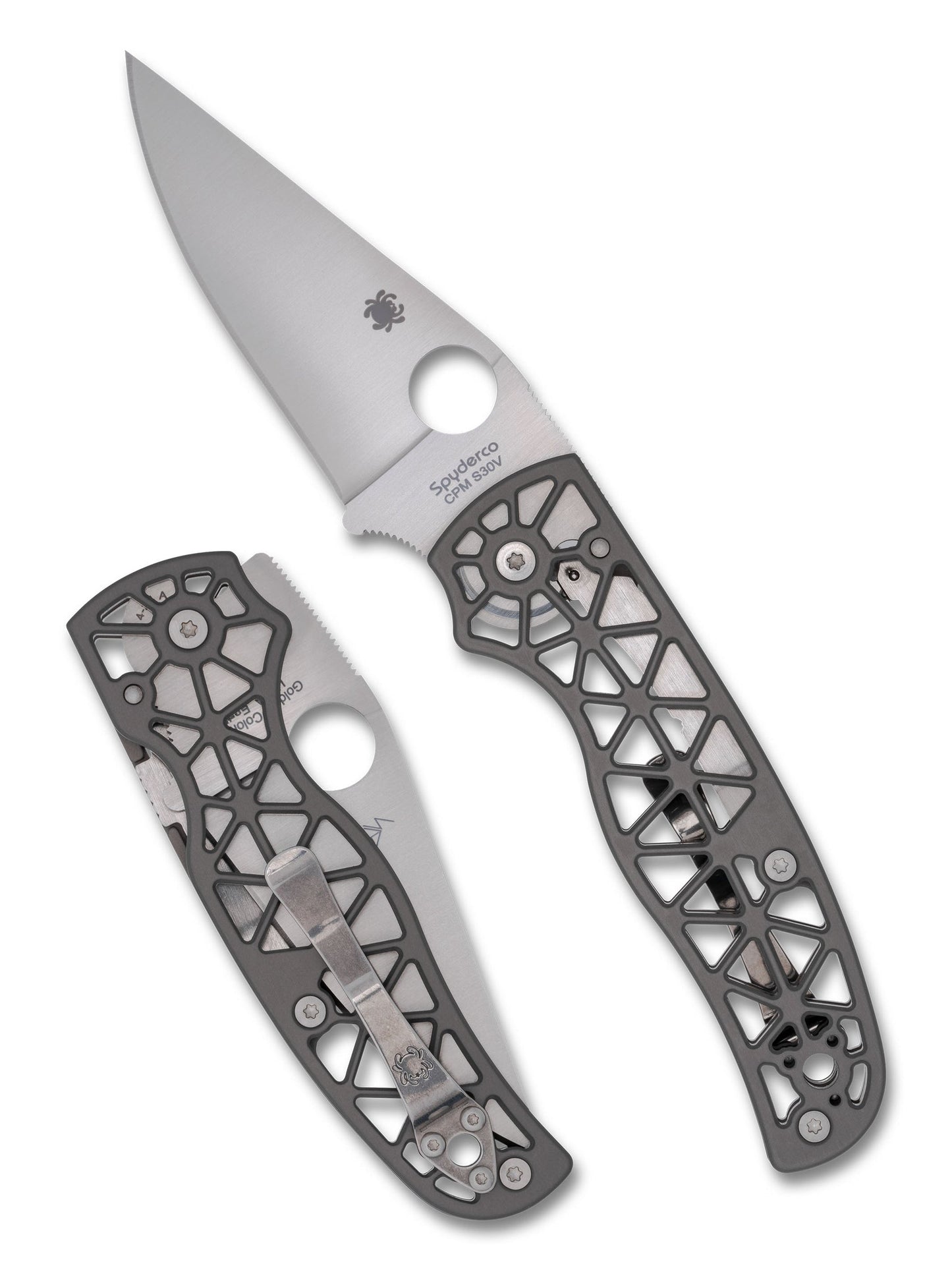 Spyderco Edgerati C266ALP – 3.57" S30V Compression Lock Knife (Aluminum)