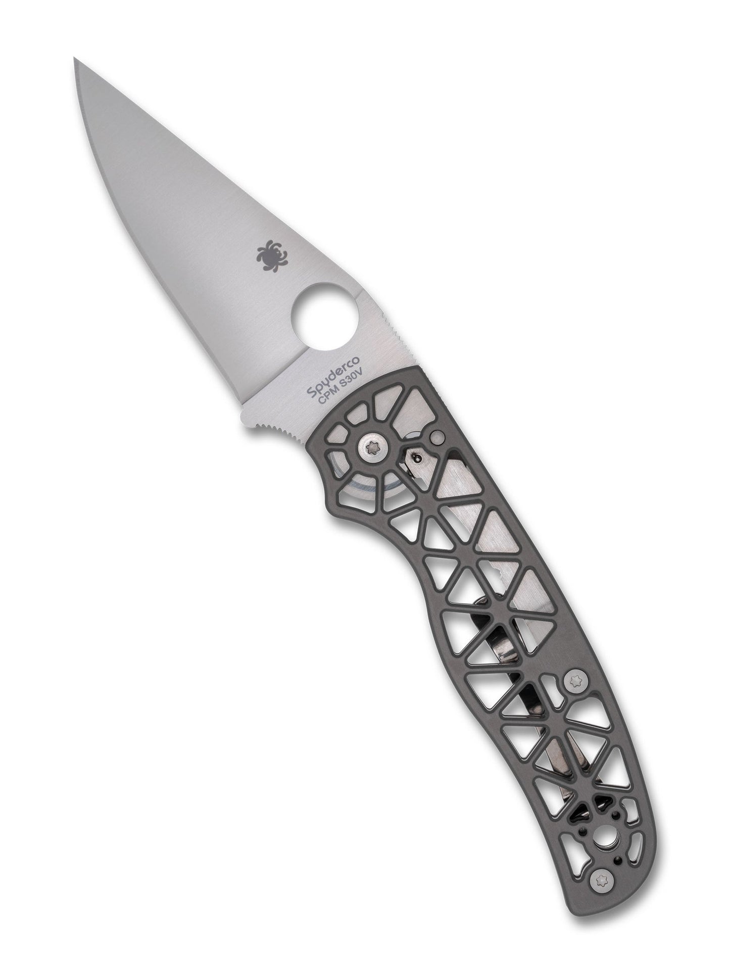 Spyderco Edgerati C266ALP – 3.57" S30V Compression Lock Knife (Aluminum)