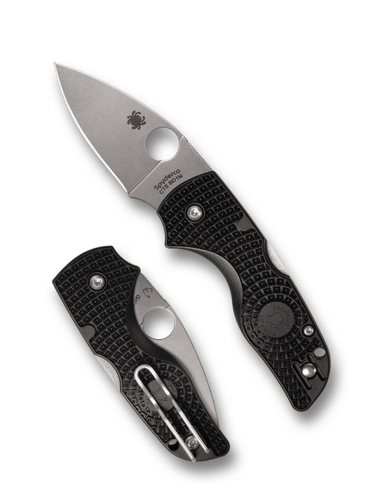 Spyderco Lil' Native Lightweight C230PBK – 2.42″ CTS‑BD1N Blade, Black FRN, Lock‑Back