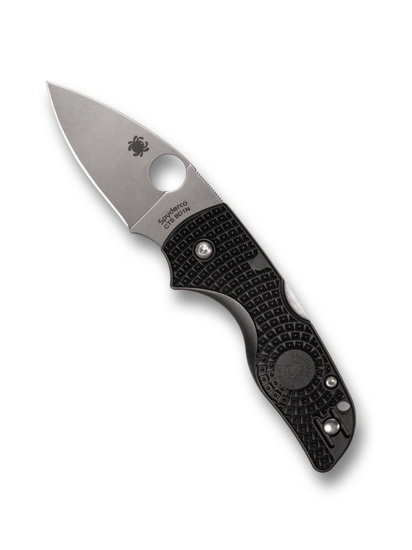 Spyderco Lil' Native Lightweight C230PBK – 2.42″ CTS‑BD1N Blade, Black FRN, Lock‑Back