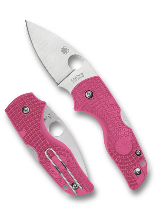 Spyderco Lil' Native Lightweight C230PPN 2.42" CTS BD1N PlainEdge - Pink FRN
