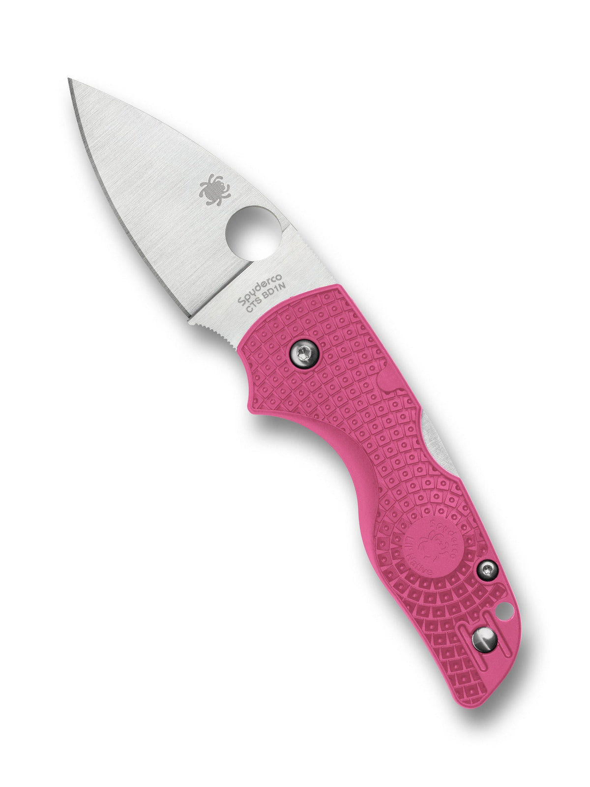 Spyderco Lil' Native Lightweight C230PPN 2.42" CTS BD1N PlainEdge - Pink FRN