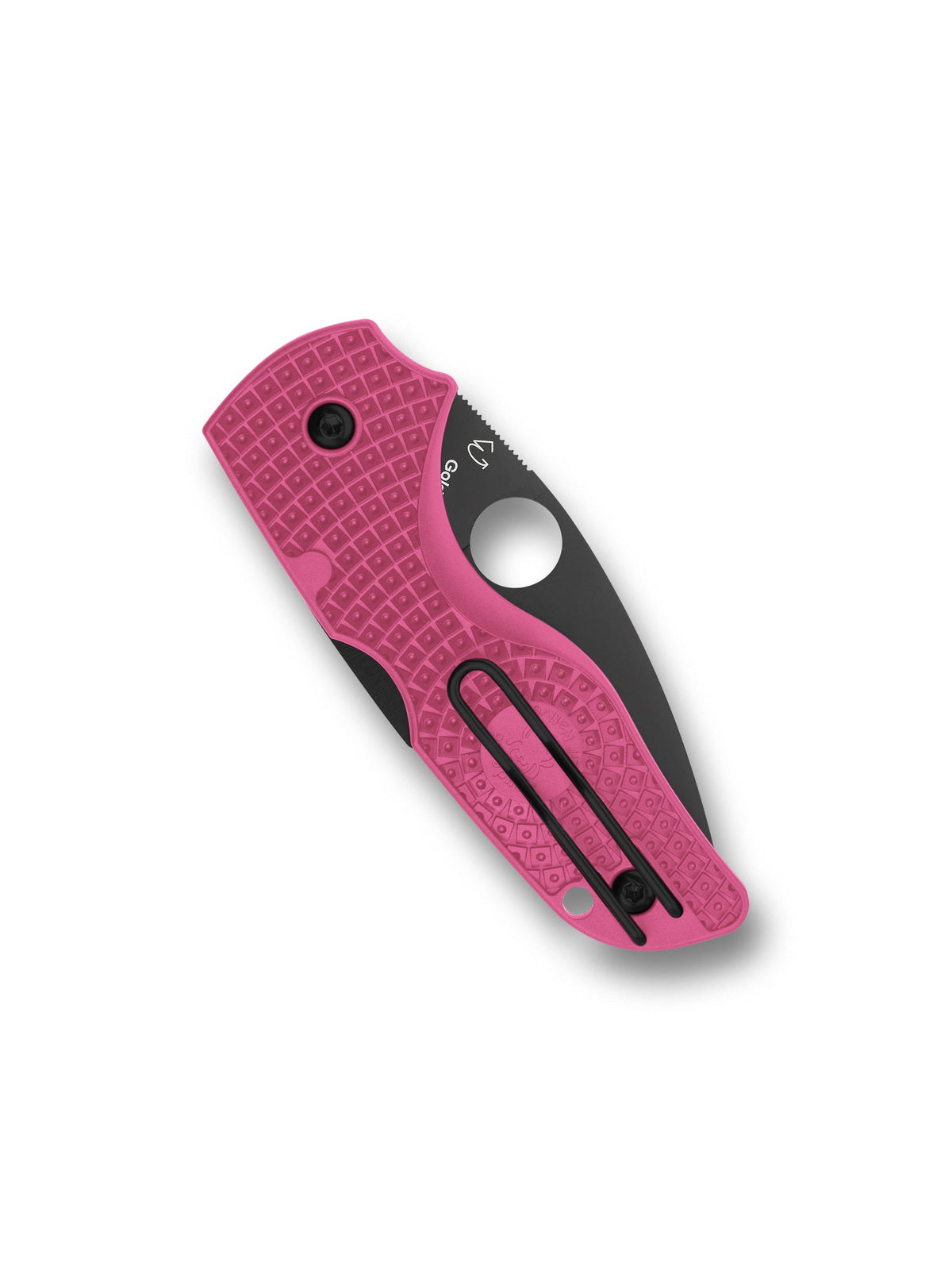 Spyderco Lil' Native Lightweight C230PPNBK 2.42" CTS BD1N Black DLC Blade - Pink FRN