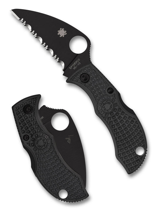 Spyderco Manbug VG-10 Back Lock Knife 1.91" FRN Handle â€“ Black | MBKWSBK