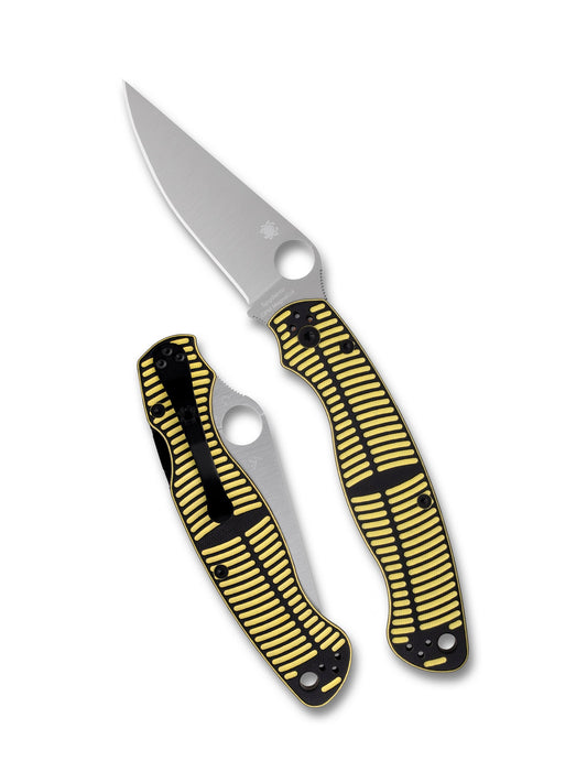 Spyderco Military 2 Salt C36GBKYLMCP2 front view – 4″ CPM MagnaCut PlainEdge folding knife