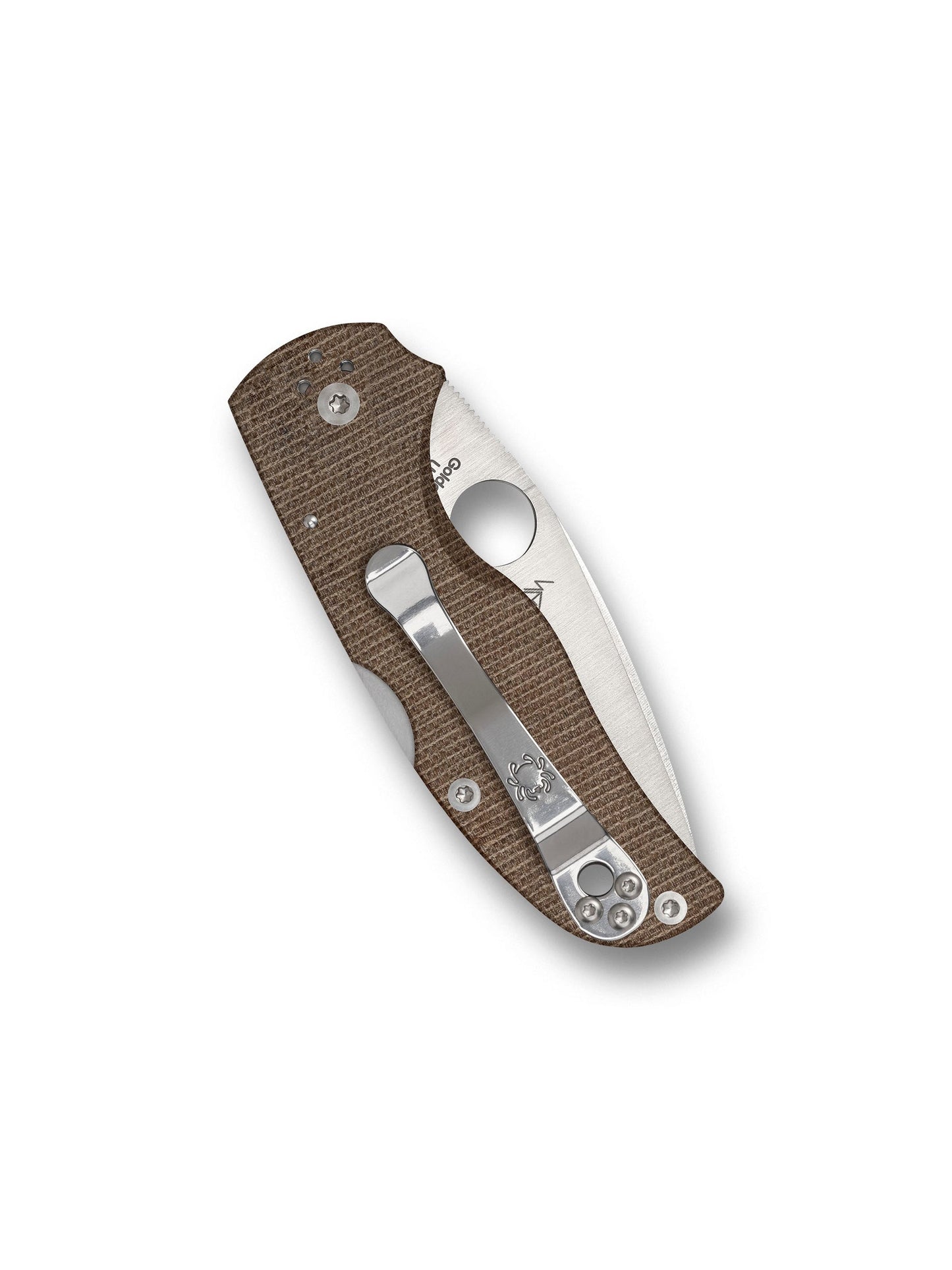 Spyderco Native 5 C41MPCW5 2.95" CPM-Cru-Wear Brown Canvas Micarta Knife