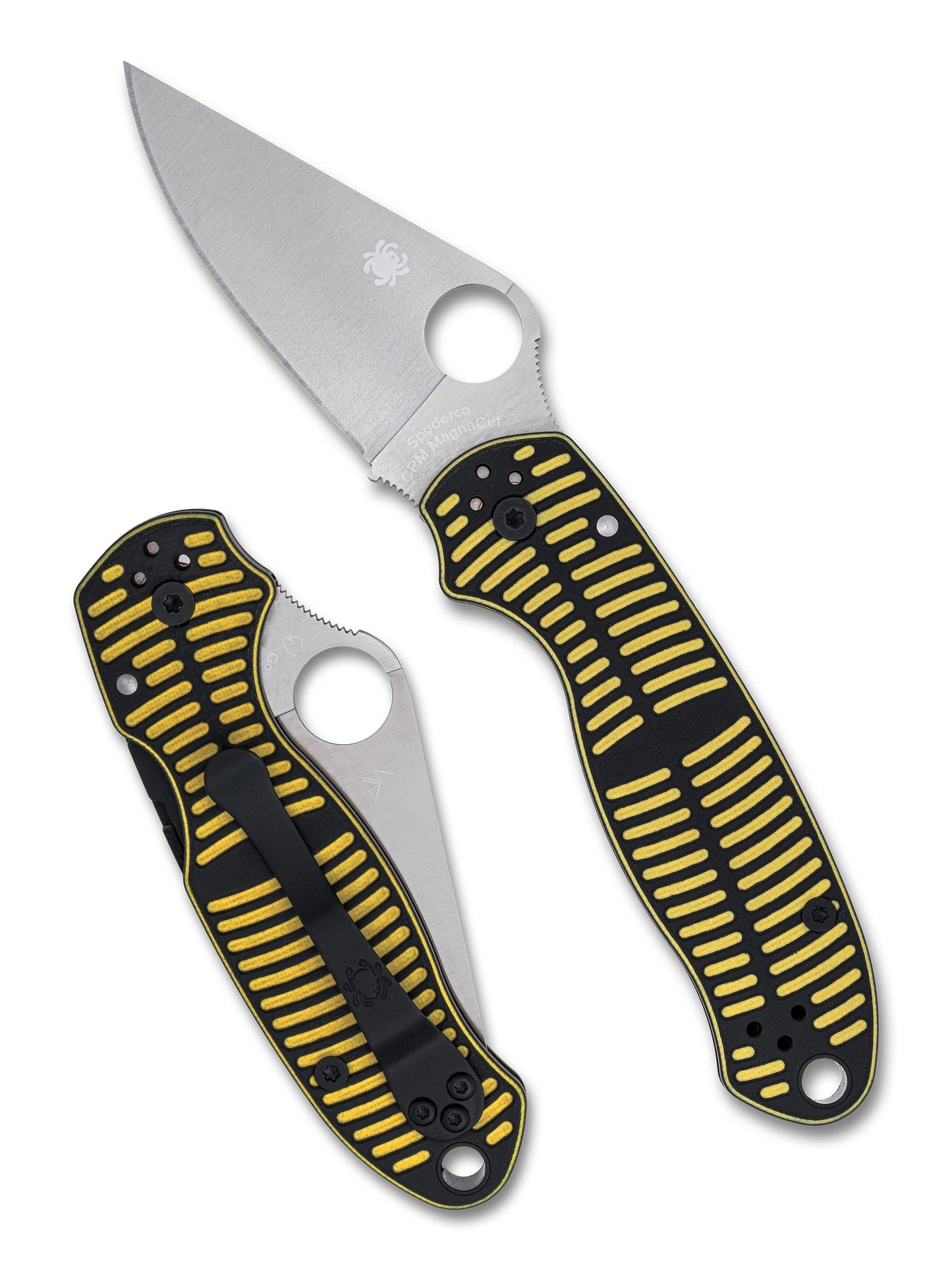 Spyderco Para 3 Salt â€“ 2.93" MagnaCut Compression Lock Knife (Yellow/Black)