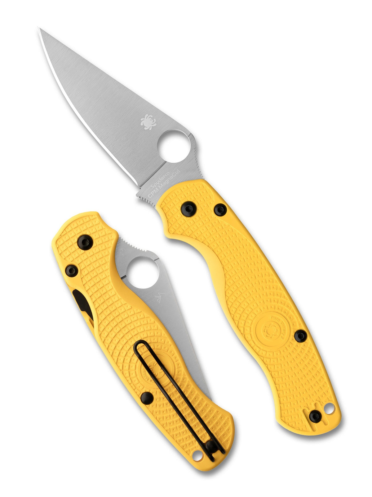Spyderco Para Military 2 Lightweight Salt C81PYL2 3.47" MagnaCut PlainEdge - Yellow FRN