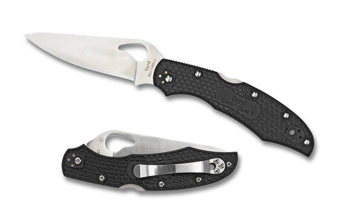 Spyderco Byrd Cara Cara 2 FRN BY03PBK2 Folding Knife - Plain Edg