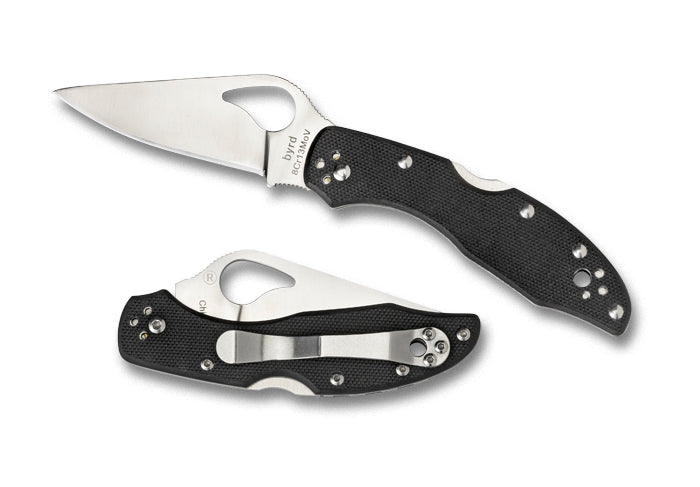 Spyderco Byrd Meadowlark 2 G10 BY04GP2 Folding Knife - Plain