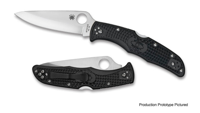 Spyderco Endura 4 Lightweight C10PBK black FRN EDC pocket knife with four-position clip
