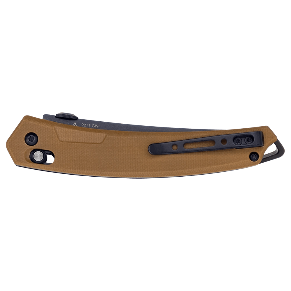 SRM 9211-GW Folding Knife – 3.57" 8Cr13MoV Clip Point Blade, G10 Handle Crossbar Lock