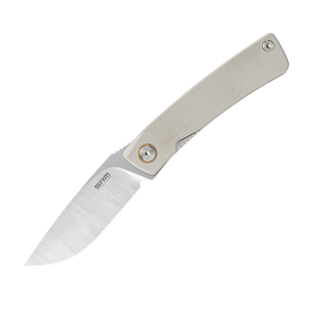 SRM Air 105M-GK – 2.95" 14C28N Drop Point Liner Lock EDC Knife with G10 Handle