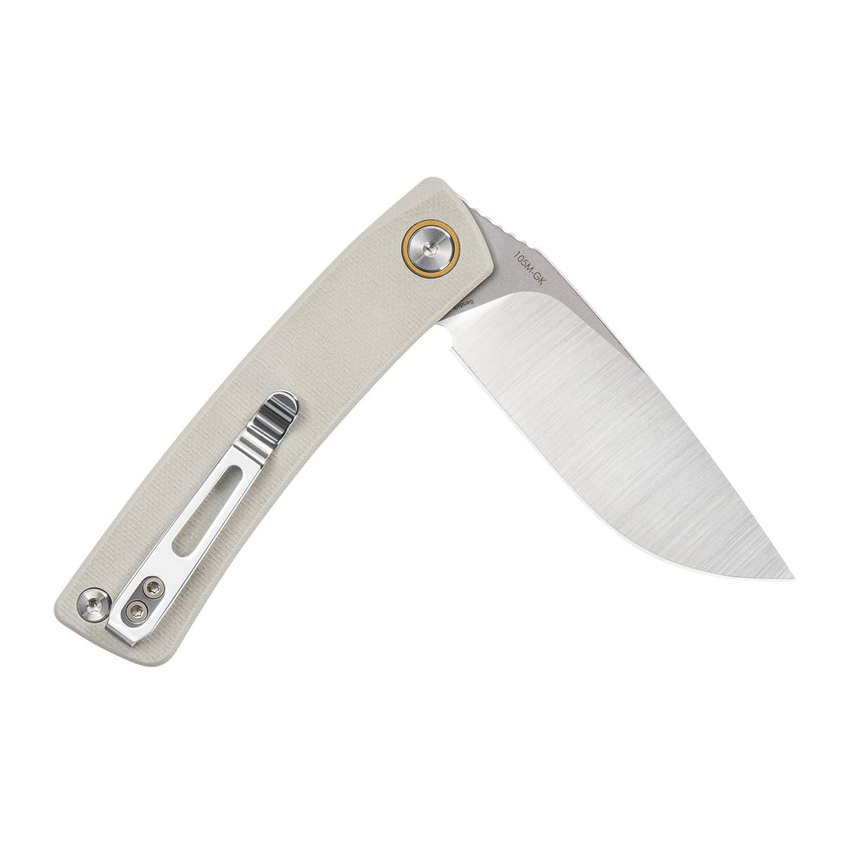 SRM Air 105M-GK – 2.95" 14C28N Drop Point Liner Lock EDC Knife with G10 Handle