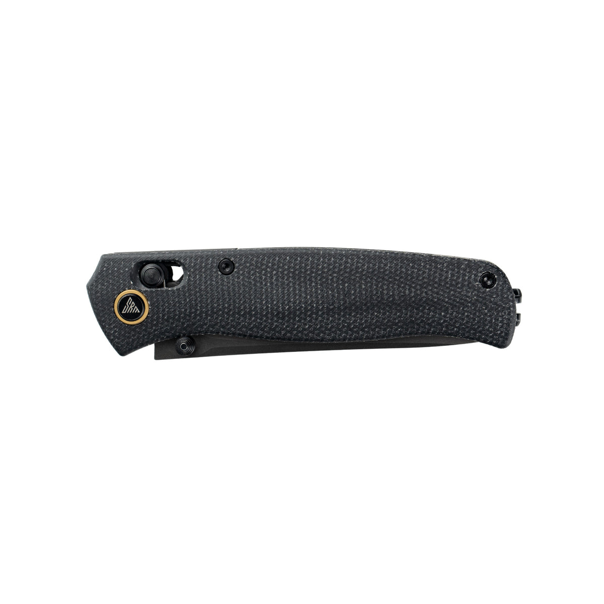 SRM Medal 255L-MB2 Folding Knife – 3.2" Laminated 140Cr Drop Point, Micarta Handle, Ambi Lock