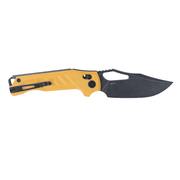 SRM Mirage 238X-GY Folding Knife – 3.62" D2 Clip Point Blade, G10 Handle Crossbar Lock