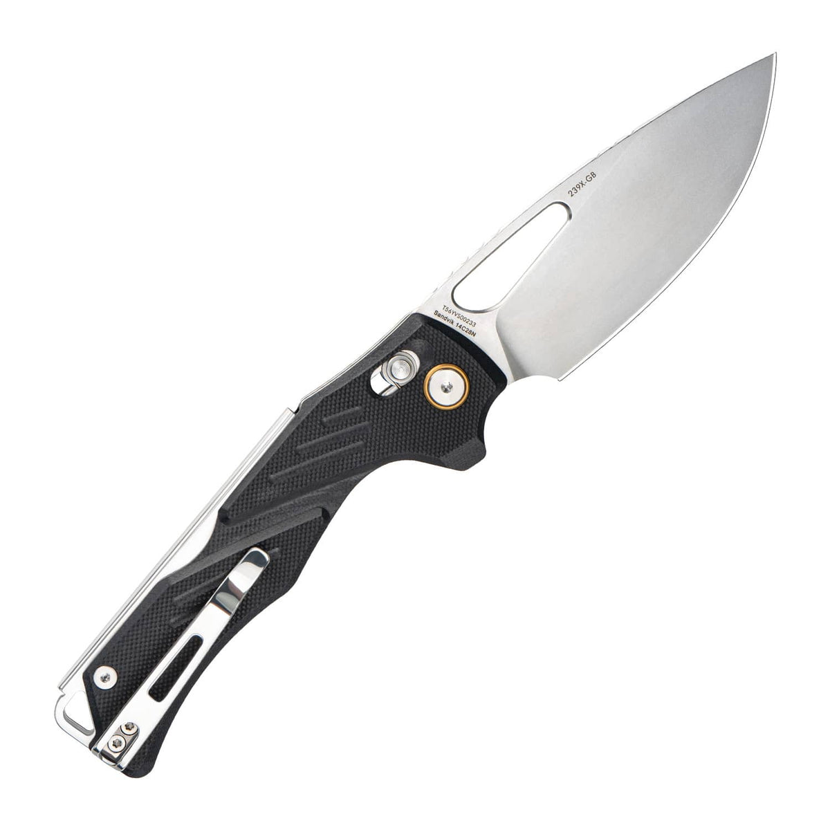 SRM Mirage 239X-GB Folding Knife – 3.62" 14C28N Drop Point, G10 Handle