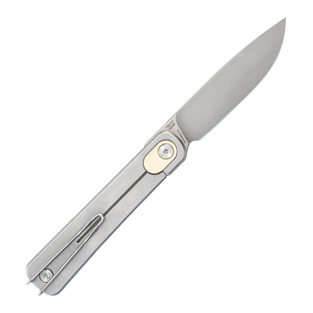3.27" 14C28N Drop Point Frame Lock Knife – SRM Palfrey Bead Blast G10 EDC (135L-GT)
