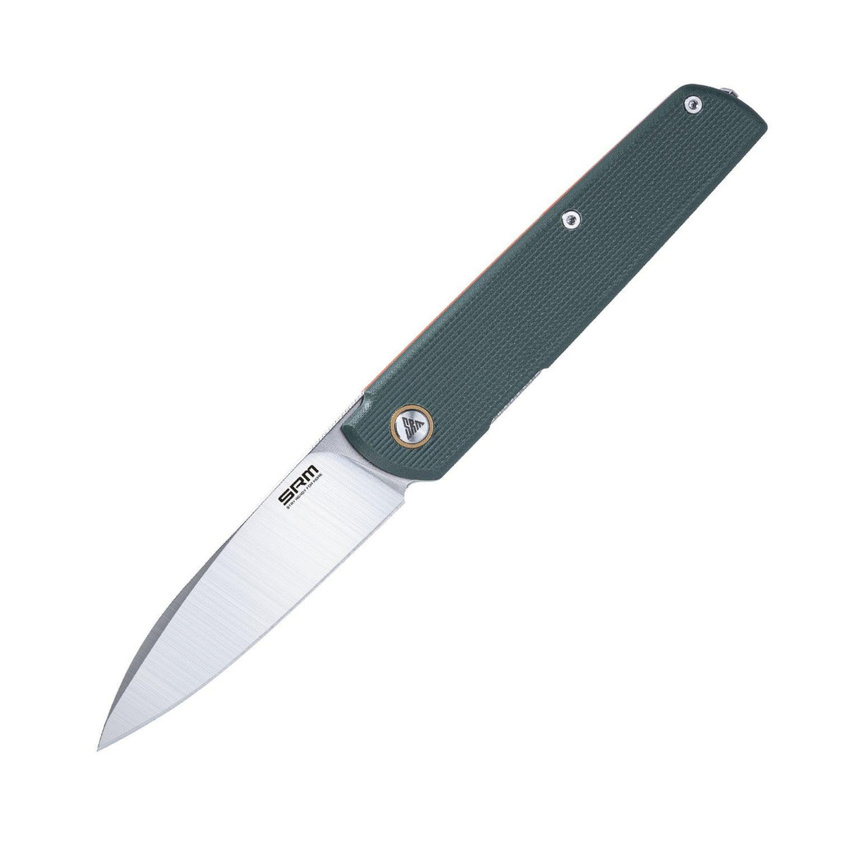 SRM Qrick 408L-GX Folding Knife – 3.23" 14C28N Drop Point Blade, G10 Handle