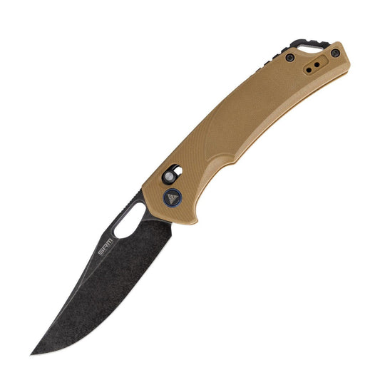SRM Retriever 9201-GW Folding Knife – 3.54" D2 Clip Point Blade, G10 Handle Crossbar Lock