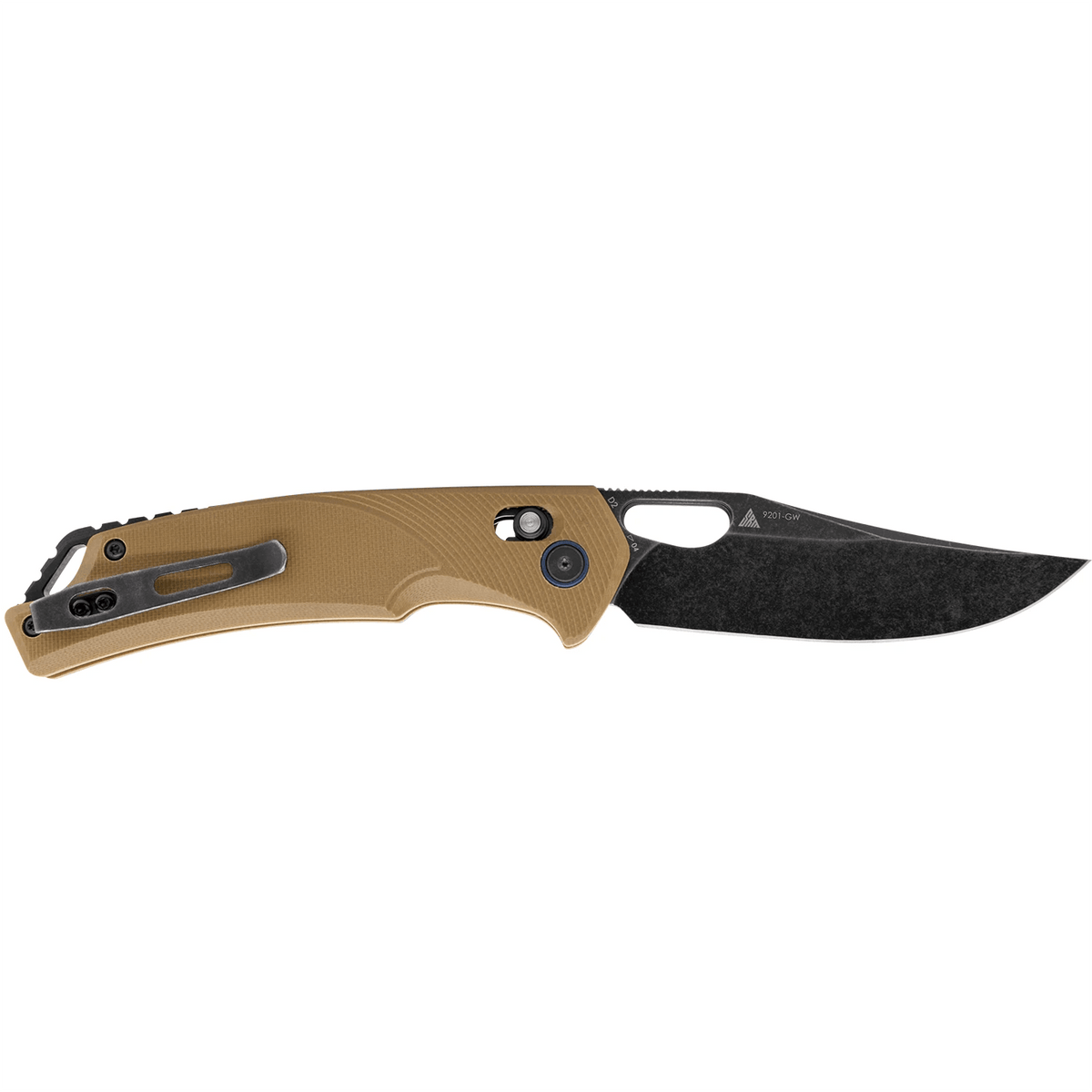 SRM Retriever 9201-GW Folding Knife – 3.54" D2 Clip Point Blade, G10 Handle Crossbar Lock