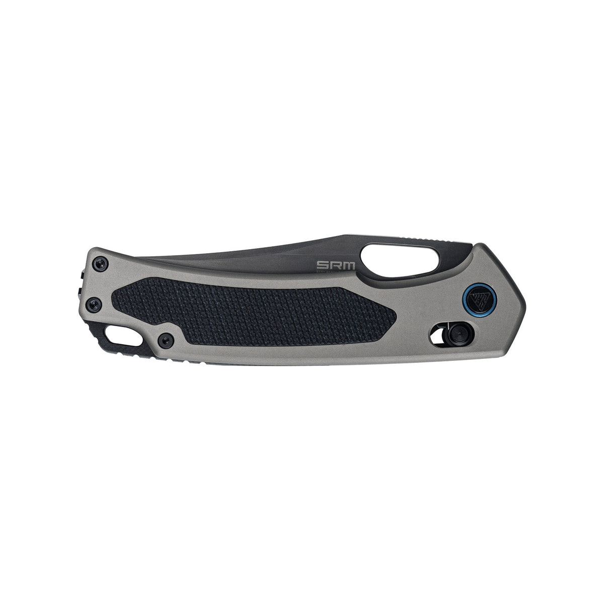 SRM Retriever 9203-AK2 – 3.54" Laminated 140Cr Clip Point Crossbar Lock Knife with Aluminum Handle