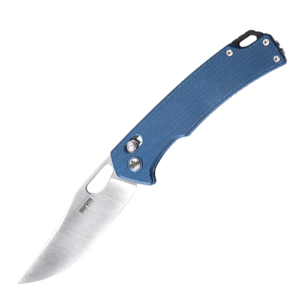 SRM Retriever 9203-ME Folding Knife – 3.54" 10Cr15CoMoV Clip Point, Micarta Handle