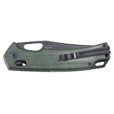 SRM Retriever 9203-MG2 Folding Knife – 3.54" 10Cr15CoMoV Clip Point, Micarta Handle