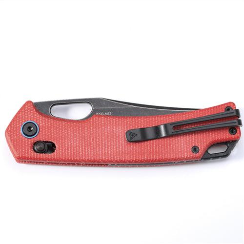 SRM Retriever 9203-MR2 Folding Knife – 3.54" 10Cr15CoMoV Clip Point, Micarta Handle