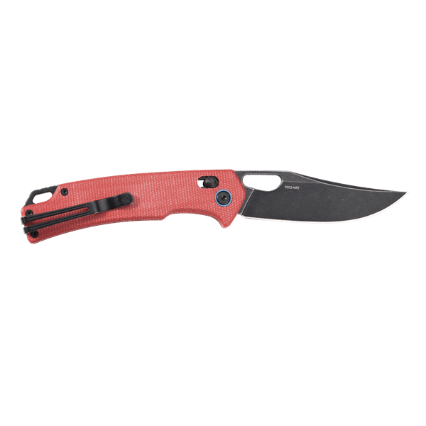 SRM Retriever 9203-MR2 Folding Knife – 3.54" 10Cr15CoMoV Clip Point, Micarta Handle