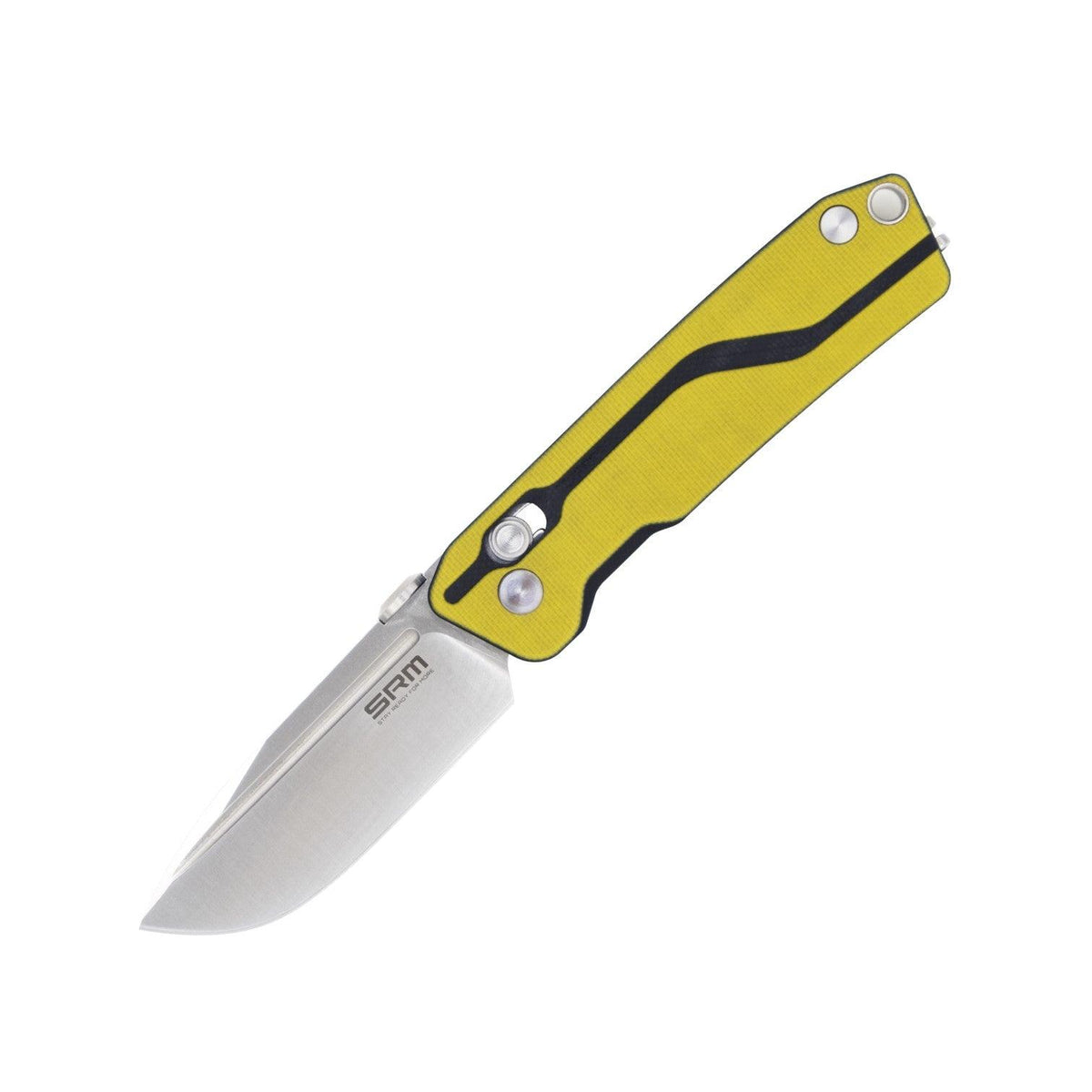 SRM Rubik 7228 Folding Knife – 2.72" D2 Drop Point Blade, G10 Handle Crossbar Lock