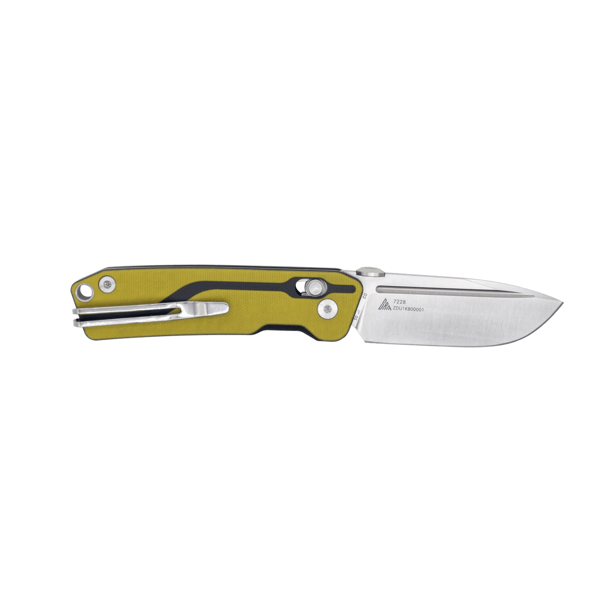 SRM Rubik 7228 Folding Knife – 2.72" D2 Drop Point Blade, G10 Handle Crossbar Lock