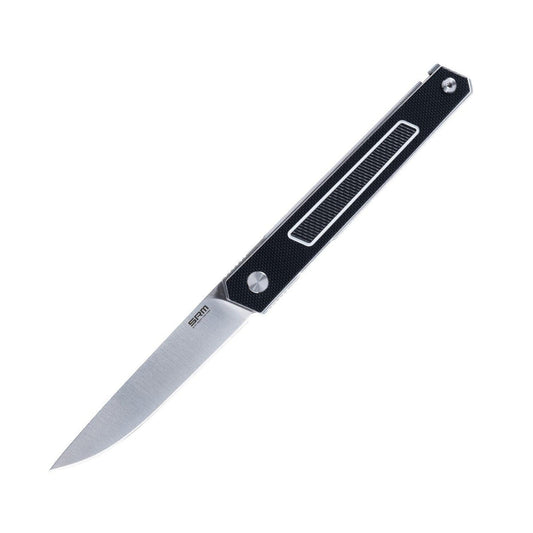 SRM Swift 3.15" Sandvik 12C27 Drop Point Liner Lock Folding Knife – G10 125L-GB